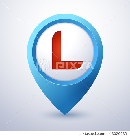 L letter map pin pointer mobile logo template L letter map pin pointer mobile logo template 48020983