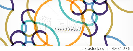 Abstract color lines on white. Modern colorful flow poster wave. Art design for your project 48021276