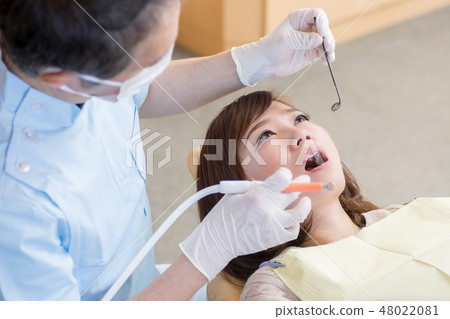 Image of dentist's treatment Image of dentist's treatment 48022081