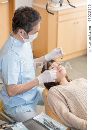 一位來到牙醫的女士 48022196