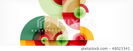 Vector circle composition, geometric minimal design illustration Vector circle composition, geometric minimal design illustration 48023341