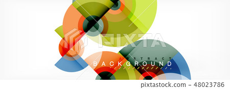 Vector circle composition, geometric minimal design illustration Vector circle composition, geometric minimal design illustration 48023786