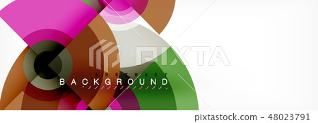 Round shapes vector abstract background. Trendy circle shapes composition vector Round shapes vector abstract background. Trendy circle shapes composition vector 48023791