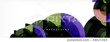 Circular vector abstract background - Stock Illustration [48025364] - PIXTA