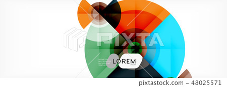 Round circles and triangles abstract background Round circles and triangles abstract background 48025571
