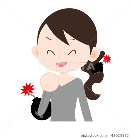 Mine woman on the verge of explosion Mine woman on the verge of explosion 48025572