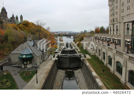 世界遺產Rideau運河渥太華加拿大 世界遺產Rideau運河渥太華加拿大 48026472