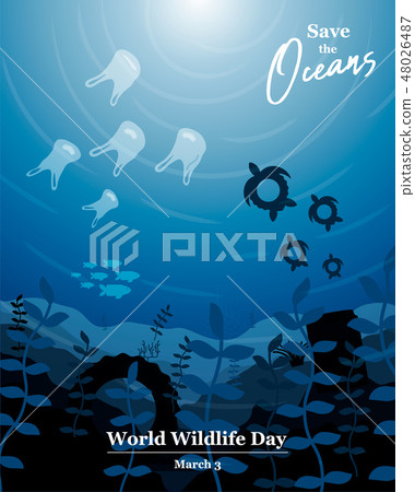 Wildlife Day concept for ocean life protection Wildlife Day concept for ocean life protection 48026487
