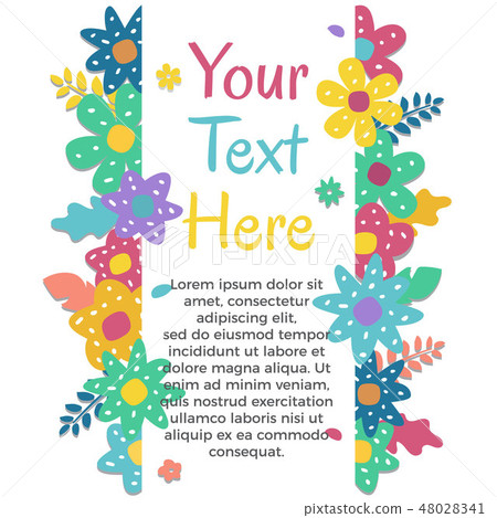 Flower background Vector illustration in flat style Flower background Vector illustration in flat style 48028341