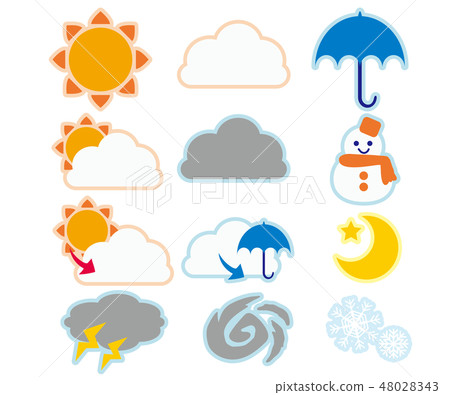 天氣圖標設置帶邊框 48028343