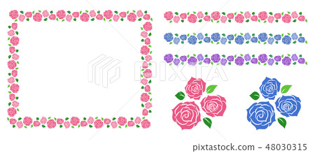 Roses decoration frame set Roses decoration frame set 48030315