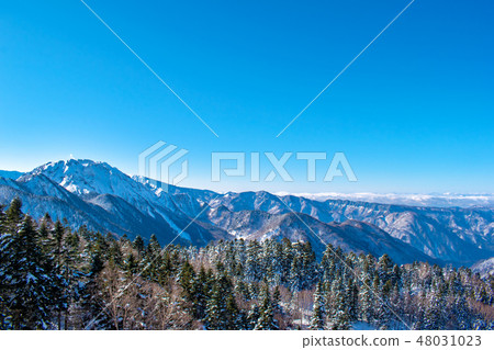 Winter Oku Hida Nishihotaka station Observation from the Observatory 48031023