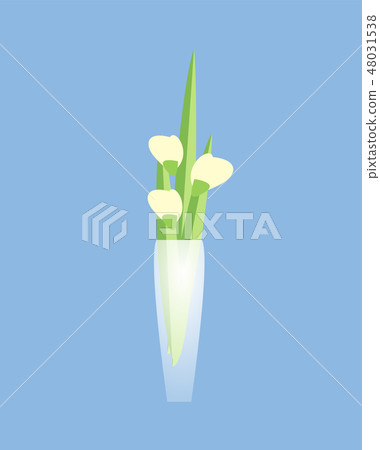 Flower in Transparent Vase, Home Restaurant Decor 48031538