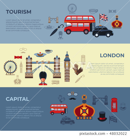 Digital vector london simple icons - Stock Illustration [48032022] - PIXTA