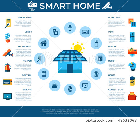 Digital vector smart and digital home 48032068