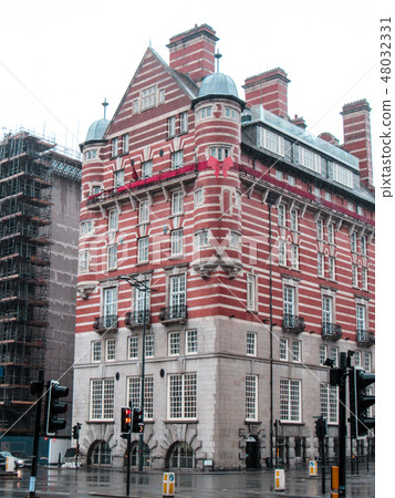 Big house made up from red bricks in The Liverpool 48032331