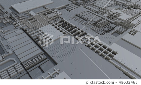 3d render Abstract Technology Background With... - Stock Illustration ...