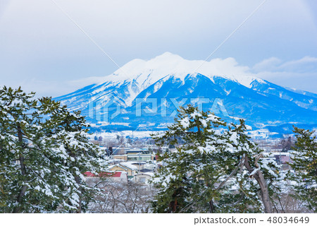 Iwakiyama from Hirosaki castle Iwakiyama from Hirosaki castle 48034649
