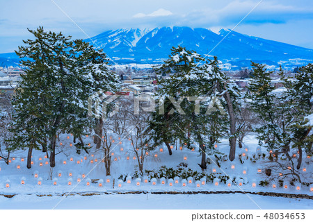 Iwakiyama from Hirosaki castle Iwakiyama from Hirosaki castle 48034653