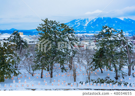Iwakiyama from Hirosaki castle Iwakiyama from Hirosaki castle 48034655