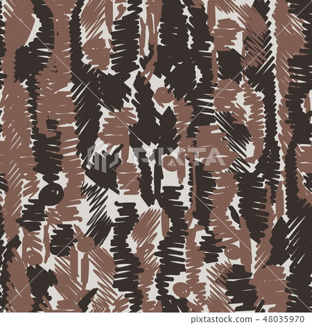 Vector seamless pattern with hand drawn - Stock Illustration [48035970 ...