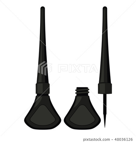 Cartoon black liquid waterproof eyeliner 48036126