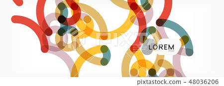 Abstract color lines on white. Modern colorful flow poster wave. Art design for your project Abstract color lines on white. Modern colorful flow poster wave. Art design for your project 48036206