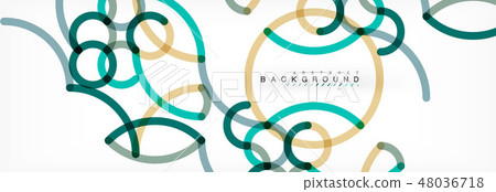 Abstract color lines on white. Modern colorful flow poster wave. Art design for your project 48036718