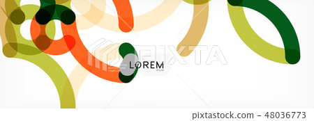 Curly lines abstract background, color overlapping linear texture Curly lines abstract background, color overlapping linear texture 48036773