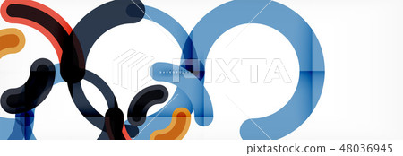 Modern geometrical abstract background 48036945