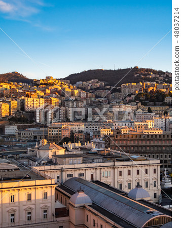 Italy Genoa city skyline 48037214