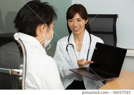 Female doctor interview Female doctor interview 48037585