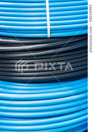 bobbins of different colors of wires, HOSES, connections 48038465