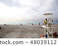 Nice beach bathing 48039112