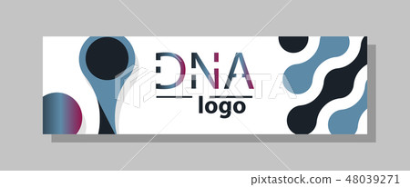 Scientific brochure design template. Vector flyer layout, Molecular structure with connected lines 48039271