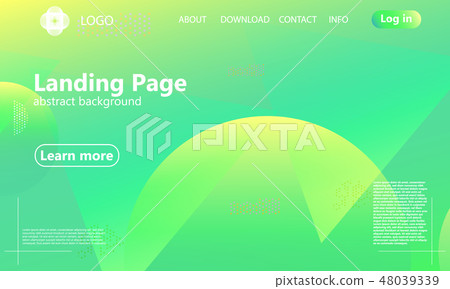 Website landing page. Geometric background. Website landing page. Geometric background. 48039339