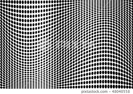 Wave dotted background. Abstract halftone pattern Wave dotted background. Abstract halftone pattern 48040558