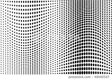 Wave dotted background. Abstract halftone pattern Wave dotted background. Abstract halftone pattern 48040587