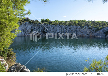 Dragons Eye lake in Rogoznica, Croatia Dragons Eye lake in Rogoznica, Croatia 48040760
