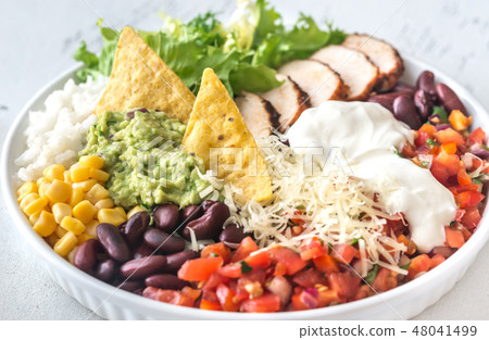 Burrito bowl on the table Burrito bowl on the table 48041499