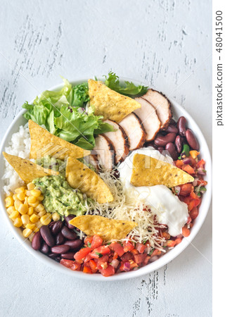 Burrito bowl on the table Burrito bowl on the table 48041500