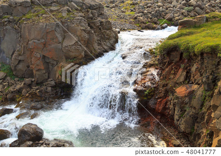 Rjukandafoss waterfall close up, Iceland landmark 48041777