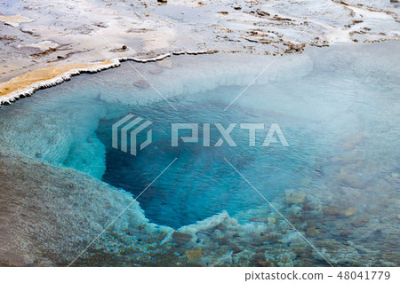 Strokkur geothermal area. Geysir geyser view 48041779