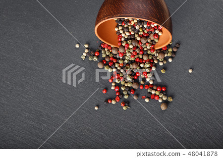 scattered multi colored pepper peas scattered multi colored pepper peas 48041878