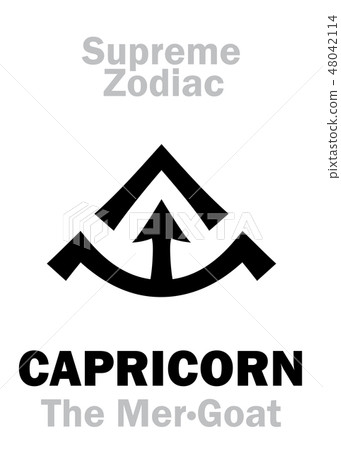 Astrology: Supreme Zodiac: CAPRICORNUS (The Mer-Goat / The Sea-Goat) 48042114