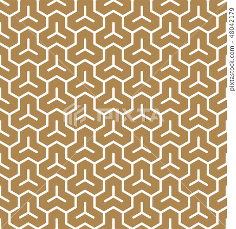 Seamless pattern based on Japanese ornament Kumiko 48042179
