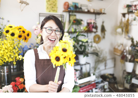花店兼職形象 花店兼職形象 48043855
