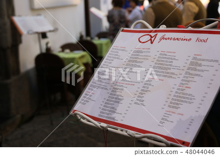 Menu of a shop on Via Sant'Antonino in Italy 48044046