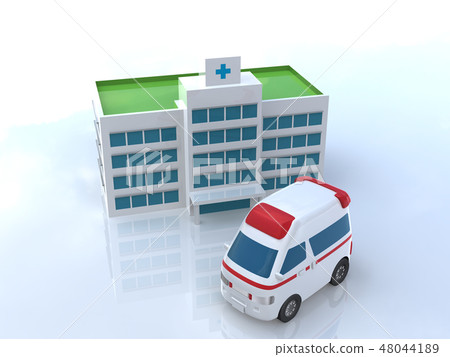CG 3D illustration stereoscopic design car car emergency medical hospital insurance injury injury sickness emergency life-saving hospitalization CG 3D illustration stereoscopic design car car emergency medical hospital insurance injury injury sickness emergency life-saving hospitalization 48044189