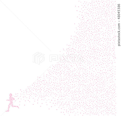 Cherry Blossom Snowstorm and Runner 48045386
